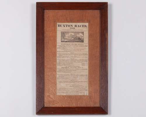 Racecard for Buxton Races 10th & 11th July 1822