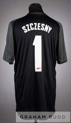 Wojciesh Szczesny black Arsenal No.1 Asia Tour goalkeeper jersey v Nagoya Grampus, at Toyota Stadium, on 22nd July 2013,
 short-sleeved, ASIA TOUR NAG