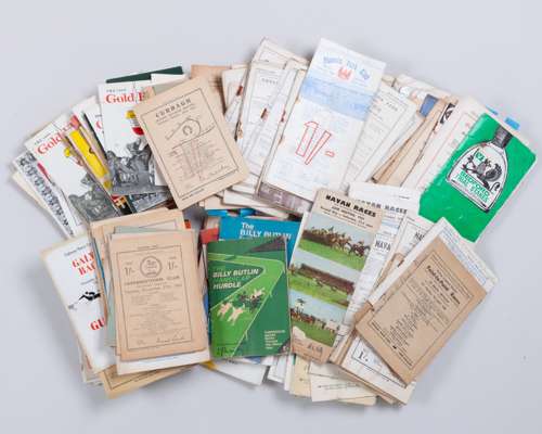 Large collection of 218 Irish racecards from the 1960s