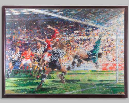 Dexter Brown (British B.1942) Manchester United v. Newcastle United