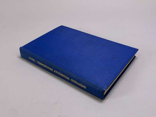 Bound volume of Sheffield Wednesday home match programmes, 1954-55 from 21st August 1954, Sheffield Wednesday Reserves v. Liverpool Reserves to 14th M