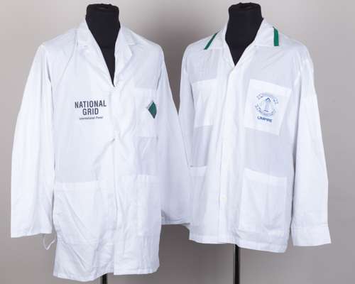 Dickie Bird two National Grid International Panel umpire coats