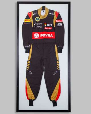 Lotus F1 Team Framed Replica Race Suit