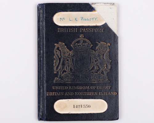 Lester Piggott's first passport