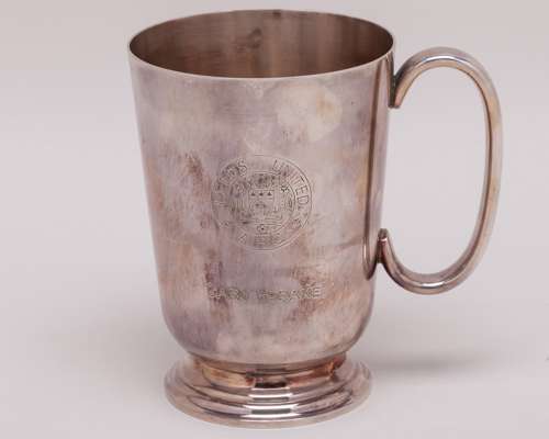 Gary Sprake white-metal Division 1 Champions commemorative tankard, 1969