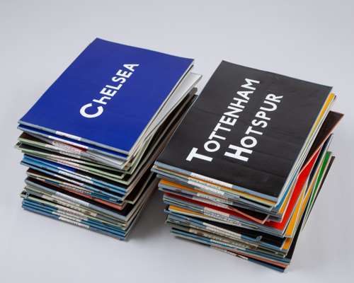A large collection of club specific football scrapbooks