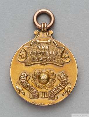 Tom Wilson 9ct gold Division 1 League Championship Winners medal
 the obverse inscribed THE FOOTBALL LEAGUE, CHAMPIONS DIVISION 1, the reverse inscrib