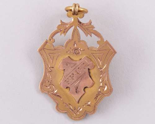 N Forsyth 9ct gold medal, c.1892