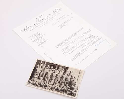 France 1958 World Cup squad line-up autographed photograph