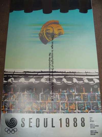 A 1988 Seoul Olympic Games poster, from the fine art series