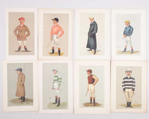 16 Vanity Fair prints of jockeys