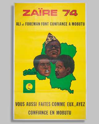 Rumble in the Jungle: a large on-site original poster