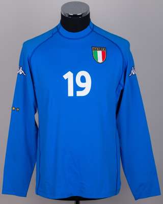 Blue No.19 Italy long-sleeved shirt, 2000-02