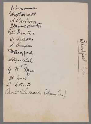 BLACKPOOL F.C 1923-24 LEAGUE DIVISION 2 FOOTBALL AUTOGRAPH TEAM SHEET, 

The 1923-24 season was Blackpool’s 23rd season (twentieth consecutive) in the