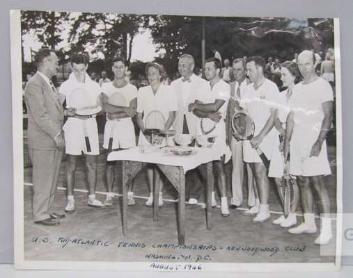 TENNIS - collection of ten original 1940’s tennis photographs,
 sizes all between 8”x6” and 10”x8”