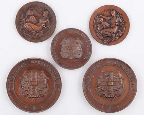 Raymond Tuckey a bronze Cambridge University Lawn Tennis runners-up medal, 1930