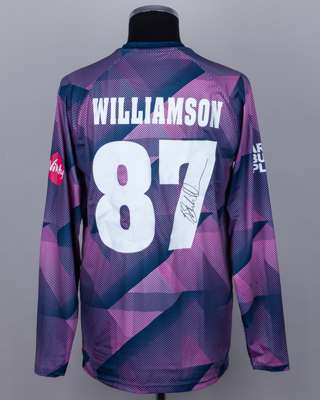 Kane Williamson Middlesex CCC No.87 match worn shirt vs Surrey (T20 Blast, Lords)