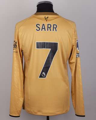 Ismaïla Sarr No.7 Crystal Palace v. Brighton (Away) match worn shirt