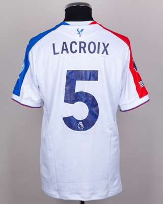 Maxence Lacroix No.5 Crystal Palace v. Manchester United (Away) match-worn shirt