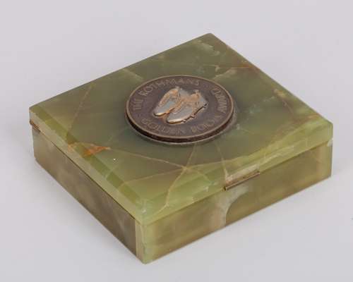 Chris Lawler Rothmans Golden Boots Award onyx cigarette case