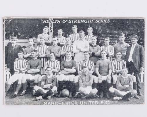 Manchester United Health & Strength Series postcard, 1911