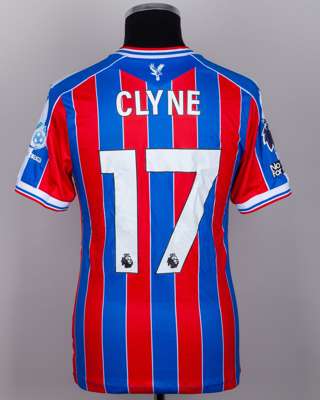 Nathaniel Clyne No.17 Crystal Palace v.Manchester City match worn shirt