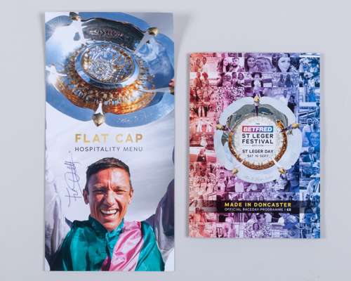 Signed Frankie Dettori final classic memorabilia, St Leger Day, Doncaster, 2023