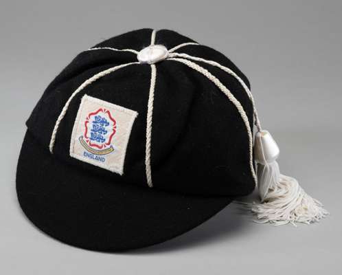 England women's international football cap awarded by the now defunct Women's Football Association,
 undated, black, with WFA badge

 The original rec