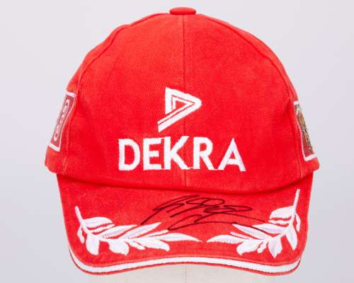 Michael Schumacher Signed Ferrari Cap