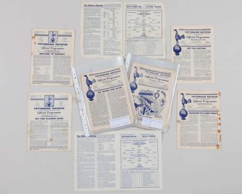 A collection of twenty-three Tottenham Hotspur home match programmes 1950 to 1960
