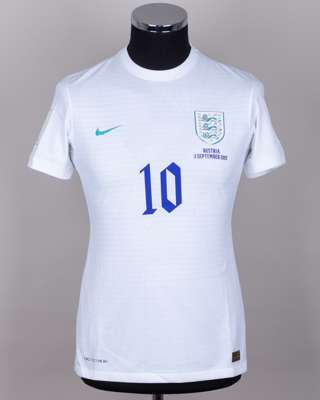 Ella Toone white No.10 England v. Austria women's short-sleeved shirt, 2022