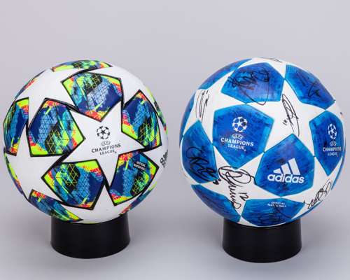 Tottenham Hotspur autographed Adidas Finale 18 Champions League official match ball, 2018-19