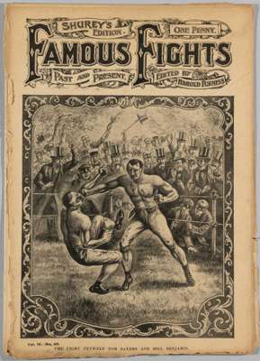 Nine editions of Shurey's Famous Fights Past and Present magazines early 1900s,
 edited by Harold Furniss, the publication particularly noted for its 