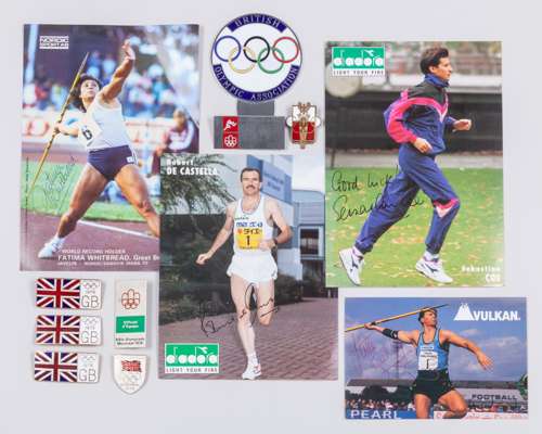 A collection of Olympic memorabilia