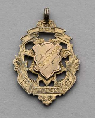 A silver-gilt North Bedfordshire & District Football League medal, 
 the obverse inscribed N.B. & D.F.L., Div 2, the reverse inscribed W. Williamson, 