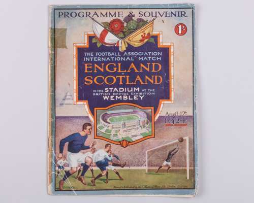 England v. Scotland International match programme, 12th April 1924