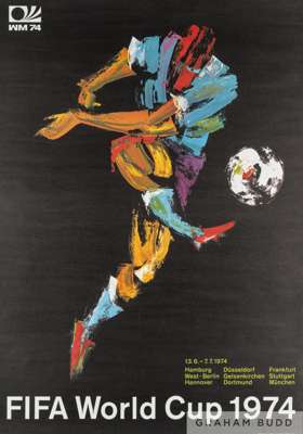 Official poster for the 1974 World Cup in Germany