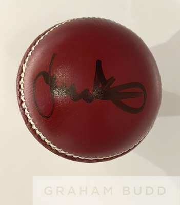 England: collection of five signed cricket balls, signed by some of England’s current 2023 Test Match bowlers,
 including James Anderson, Stuart Broad