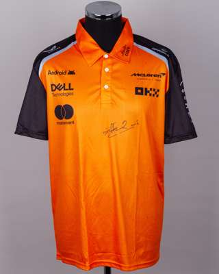 Nigel Mansell Signed McLaren Polo Shirt