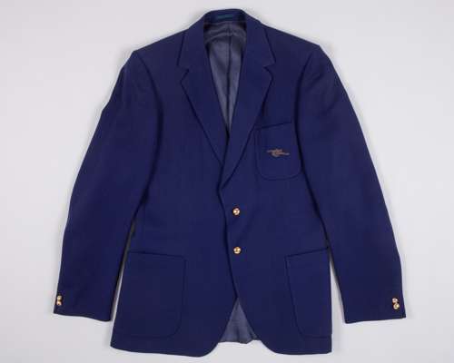 Pat Jennings worn official Arsenal blue single-breasted blazer