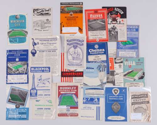Complete run of Leeds United away match programmes, 1957-58