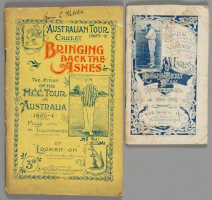 Official Souvenir of McLaren's English Cricket Team in Australia season 1901-1902,
 by J.C. Davis ("Not Out," Referee), 44 pages, illustrations, publi