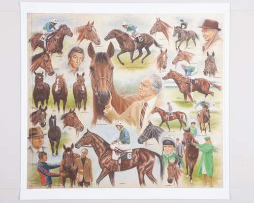 Prints featuring the legendary racing partnership of Lester Piggott and Vincent O'Brien