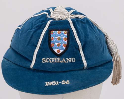 Peter Shilton blue England v. Scotland Rous Cup International cap, 1981-82