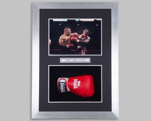A Mike Tyson autographed Lonsdale boxing glove
