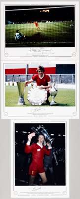 Liverpool Alan Kennedy and Phil Neal (2 diff), three Large 16 by 12in. signed Limited Edition display photographs, 

Alan Kennedy Ltd Ed No 36/75 1984
