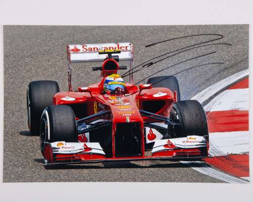 Felipe Massa Signed Ferrari Large Photo