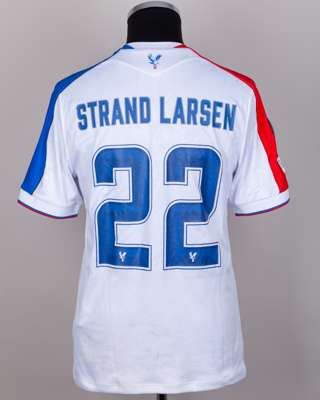 Jørgen Strand Larsen No.22 AEK Larnaca v. Crystal Palace match worn shirt