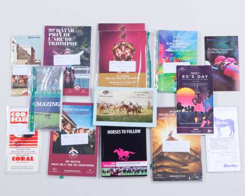 Collection of modern racecards