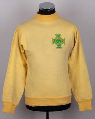 Harry Gregg yellow Northern Ireland goalkeepers shirt, early 1950s